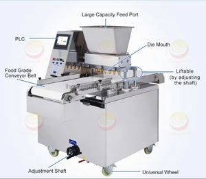 Điện Puff Biscuit hình thức ba màu kích thước nhỏ tự động Báo Chí bột Cookie làm cho máy - Product Image 2