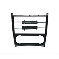 Cadre d'autoradio 2 Din 9 pouces pour Mercedes Benz Classe C W203 Classe GLK C209 CLC 2005-2009 Kit de garniture Stéréo automobile Tableau de bord Fascia