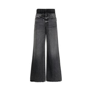 Jeans Holgados de Alta Calidad para Mujer, Estilo Casual, Cintura Doble, Marca Tideway - Product Image 1