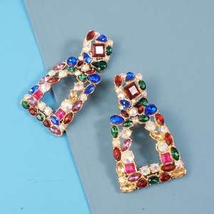 Imcute — boucles d'oreilles carrées, en strass, pour femmes, accessoires, bijoux de luxe pour dames, nouvelle tendance - Product Image 3