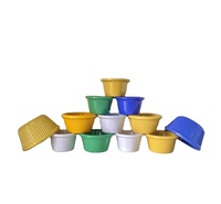 Ensemble de ramequins en mélamine durable pour sauces, trempettes, desserts et préparations culinaires, et petites coupelles à condiments réutilisables pour la maison et la restauration