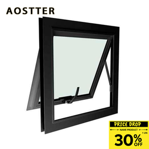 <span class=keywords><strong>Fenêtre</strong></span> à auvent en aluminium AOSTTER résistante aux ouragans <span class=keywords><strong>avec</strong></span> double vitrage Low-E, rail de <span class=keywords><strong>rebord</strong></span> encastré et poignée robuste pour maisons de banlieue - Product Image 4