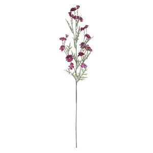 थोक कैमोमाइल घर की सजावट शादी की लंबी शाखाएं फूल छोटे डेज़ी कृत्रिम फूल शरद ऋतु गुलदाउदी