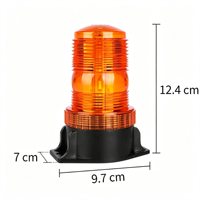 6W LED Dach-Warnleuchte mit Magnetbefestigung, PC-Gehäuse, Rot-Gelb-Blau-Grün Blinklicht für Fahrzeugsicherheit und Warnungen