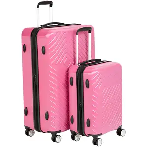 Geometric Travel Luggage Expandable Suitcase Spinner With Wheels And Built-In TSA Lock 21.7-Inch Hardside Carry On Luggage