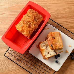 Factory Spot <b>Silicone</b> Rectangular Toast Bread Cake <b>Baking</b> Pan Non- Stick <b>Baking</b> Mould Tray - Product Image 6