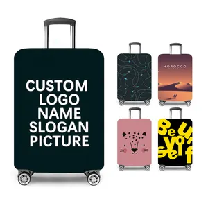 Custom Diy Pattern Sizes Printed Foldable Personalised Luggage Maleta Suitcase Protector Cover