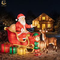 Weihnachtsmann-Fotorahmen-Beleuchtungsinstallation für Freizeitparks, Einkaufszentren und Festivalattraktionen
