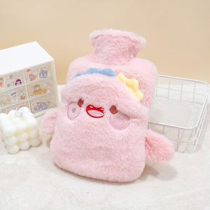 Bolsa de agua caliente de felpa de 1000ml con funda suave y esponjosa para calentar manos, pies y estómago - Product Image 2