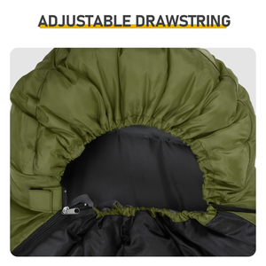 Saco de Dormir para Todo Clima, Ligero, Impermeable, Compacto, Verde - Product Image 1