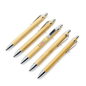 Stylo à bille promotionnel avec impression de logo personnalisé, stylo-plume en bois à gravure personnalisée avec impression de logo sur mesure - Product Image 5