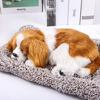 Figurine artisanale en peluche pour Animal, Animal coulant, respirant, carapeur, type chiot dormeur