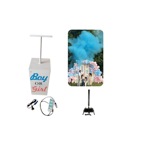 Cañón de Confeti Metálico para Fiestas, Baby Shower, Control Remoto, Revelación de Género, Uso en Exteriores - Product Image 6