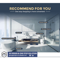 Meuble de salle de bain mural flottant classique en PVC étanche pour projet au Royaume-Uni, ensemble de meuble-lavabo moderne