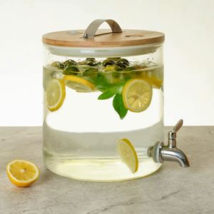Distributeur de boissons en verre borosilicate de qualité alimentaire à 100 % avec robinet, distributeur de boissons en verre - Product Image 3