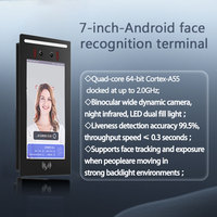 Máquina de Control de Asistencia Biométrica Android de 7 Pulgadas con Reconocimiento Facial y NFC para Entrada Segura y Control de Asistencia de Empleados con SDK