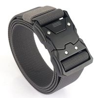 Vente en gros de ceinture tactique classique tissée en tissu pour hommes en plein air boucle à dégagement rapide ceinture tactique extensible élastique