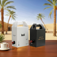 Paquete de Cajas Rectangulares Ecológicas Desechables de Papel para Café, Whisky, Bebidas Energéticas, Caja para Llevar de 1L, Bebidas para Llevar Gratis
