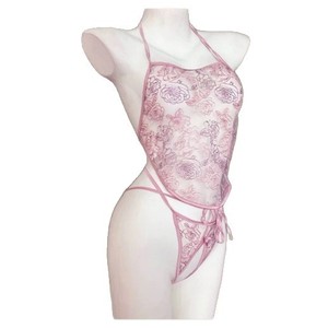 Conjunto de Lencería Divertido Golden Shuttle, Camisola Rosa y Tanga, Ropa de Dormir Sexy Transparente para el Hogar 8127 - Product Image 5