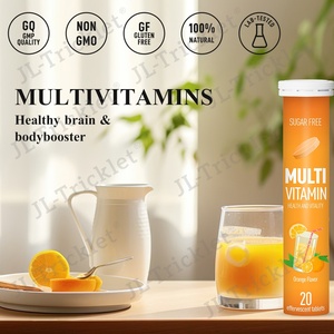 Julong <span class=keywords><strong>OEM</strong></span> günlük Multivitamins efervesan tabletler turuncu lezzet Vegan Suger ücretsiz 20 efervesan tabletler - Product Image 3