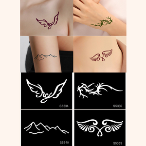 Nuovi Adesivi per Tatuaggi Temporanei Personalizzati, Ali e Fiori, Accessori per Tatuaggi Femminili, Arte Corporea Sexy, Impermeabili, Piccoli Adesivi per Tatuaggi Finti - Product Image 5