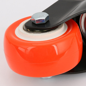 2 Inch Gold Diamond Orange Rubber <b>Caster</b> <b>Wheel</b> With Ball Bearing For Industrial Use - Product Image 2