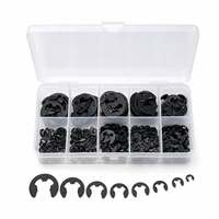 120pcs Assortment Kit 1.5-10mm Stainless Steel Shaft External Retaining Ring E Clip Snap Circlip Washer for Shaft Fastener