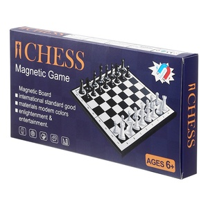 Gioco di <span class=keywords><strong>Scacchi</strong></span> Magnetico Internazionale, Pezzi degli <span class=keywords><strong>Scacchi</strong></span> in Plastica, Scacchiera Pieghevole, Design Comodo per la Conservazione, per Intrattenimento e Puzzle - Product Image 1