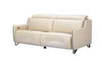 Canapé inclinable électrique pliable en cuir véritable de haute qualité au design moderne pour salon et villa