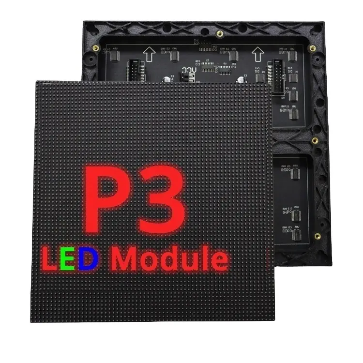 Светодиодная матрица 64x32, светодиодный модуль дисплея P3 для помещений, Smd Rgb, полноцветный видео, светодиодный модуль дисплея