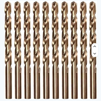 Forets hélicoïdaux HSS DIN 338 M35 Cobalt à queue droite/parallèle pour le perçage de trous dans le métal/acier inoxydable