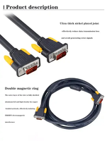 Kabel Transfer Data cepat Video Vga 3 Metros 9 Pin wanita ke 15 Pin kabel Vga Pria kabel 5m