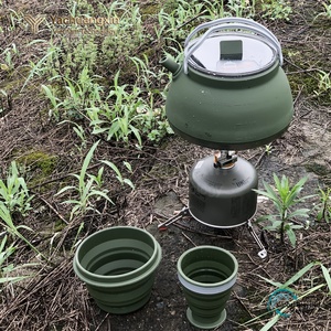 Minimalist 6 Cup Portable Kettle With Glass Lid For Outdoor Camping Gas And Induction Use - Product Image 6