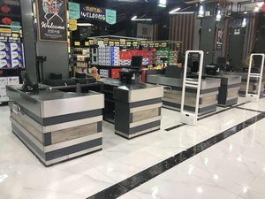 Mesa de Checkout Multifuncional para Supermercado com Prateleira de Exibição para Compras Impulsivas na Balcão de Caixa - Product Image 3