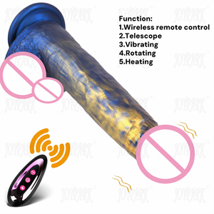 Vibrador Telescópico con Control Remoto, Rotación y Calentamiento, de Silicona Líquida Realista y Suave, <span class=keywords><strong>8</strong></span> Pulgadas, IPx6, JoyPark - Product Image 5