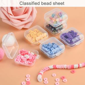 Mini <b>Square</b> Clear Glossy Eco-Friendly Plastic PP Classic Multifunction Jewelry Box Hinged Lid Earring Organizers Storage - Product Image 4