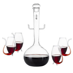 Crystal <span class=keywords><strong>Porto</strong></span> et Dessert Wine Sippers & Decanter Dinner Drink Verrerie Ensemble de 4 avec <span class=keywords><strong>Carafe</strong></span> - 3 oz Sipper <span class=keywords><strong>Carafe</strong></span> - Product Image 2