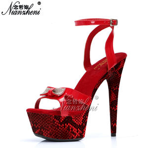 Tacones Altos de Plataforma Impermeables de 15 CM para <span class=keywords><strong>Bailarina</strong></span> Exótica de Pole Dance, Talla Grande, para Club, Fiesta Drag, Lencería, Stripper - Product Image 1