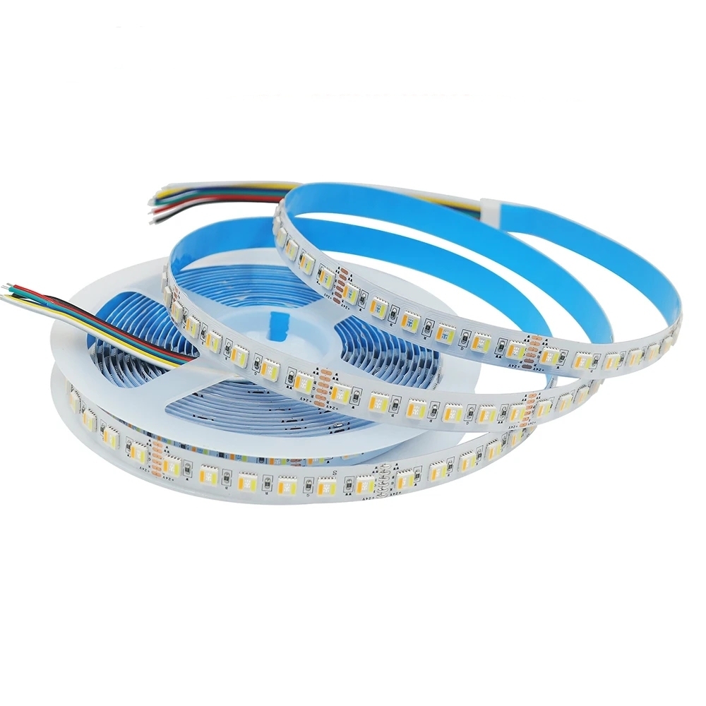 RGB CCT LED Strip DC 12V 24V 5 Colors in 1 Chip SMD 5050 60 96 Leds/M IP30 IP65 Home Decoration Flexible Ribbon Rope Light
