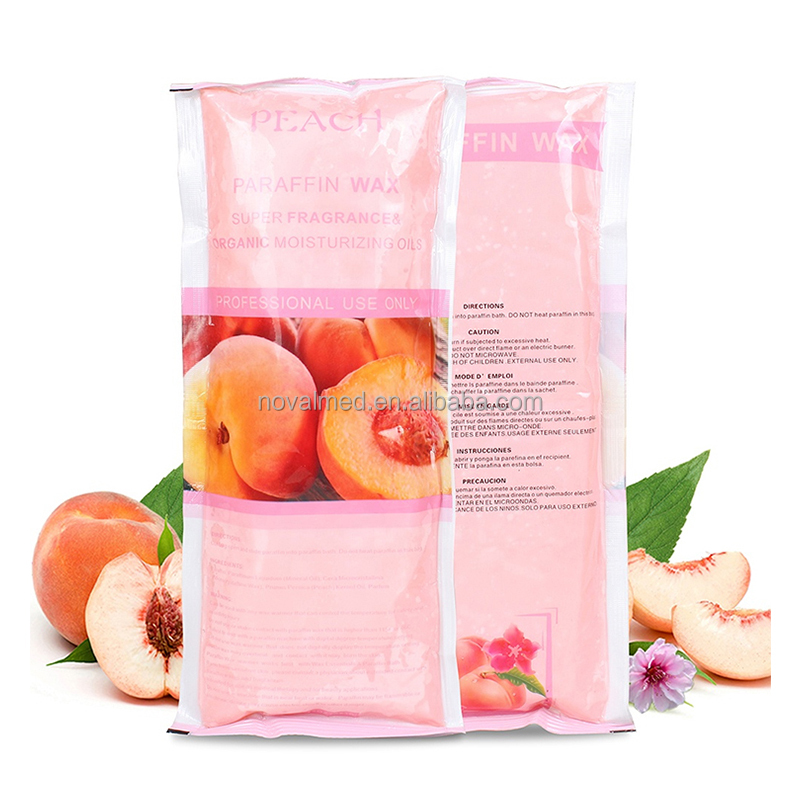 Custom Logo Peach Paraffin Wax Bath