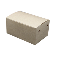 Emballage compostable Boîte en carton en papier kraft pour poulet frit Ad Chips Food