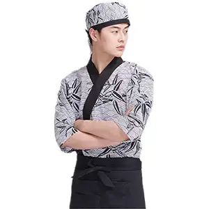Japanese Breathable Chef Jackets Best Sushi Chef Jacket Uniform Mens Chef coats