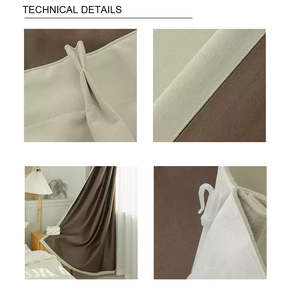 <span class=keywords><strong>Tende</strong></span> di Lusso Nere in Seta per Camera da Letto <span class=keywords><strong>Moderne</strong></span> con Occhielli in Velluto Ciniglia <span class=keywords><strong>Plissettate</strong></span> Oscuranti da Sogno per Soggiorno con Maglia Integrata - Product Image 4