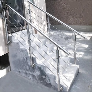 Rampe d'escalier en acier pour maison, garde-corps pour escaliers extérieurs - Product Image 1