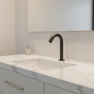 Tidjuin robinet à main froide et chaude, robinet à capteur gonflable automatique grue monté sur le pont robinet de lavabo de salle de bain - Product Image 6