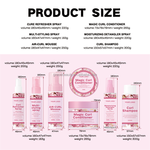 Hair Curl Cream Curl Spray Hair Care Bundle Mousse Curl Enhancing Kit - Product Image 4