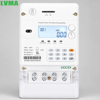Medidor de Energía Inteligente Prepago STS de Tres Fases 10(60)A 220-240V con Token, Pantalla LED y Sistema de Venta, Precisión Clase 1.0