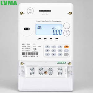 Medidor de Energía Inteligente <span class=keywords><strong>Prepago</strong></span> STS de Tres Fases 10(60)A 220-240V con Token, Pantalla LED y Sistema de Venta, Precisión Clase 1.0 - Product Image 1
