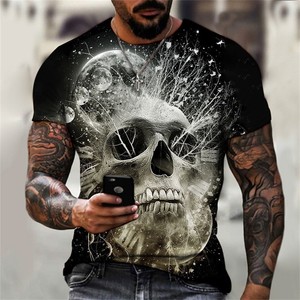 Plus Size Skeleton Rib Cage Jumbo Print Novelty <strong>Halloween</strong> Costume Unisex <strong>T</strong>-<strong>Shirt</strong> <strong>Adult</strong> - Product Image 4