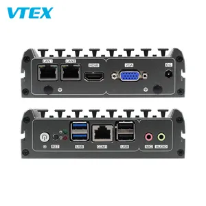 Vtex 공장 가격 Oem 맞춤형 운영 컴퓨터 방진 산업 PC 쿼드 코어 8Gb Ddr3L 팬리스 견고한 미니 PC